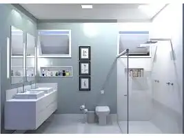 Pintura Interior de Banheiros na Vila Henrique Cunha Bueno